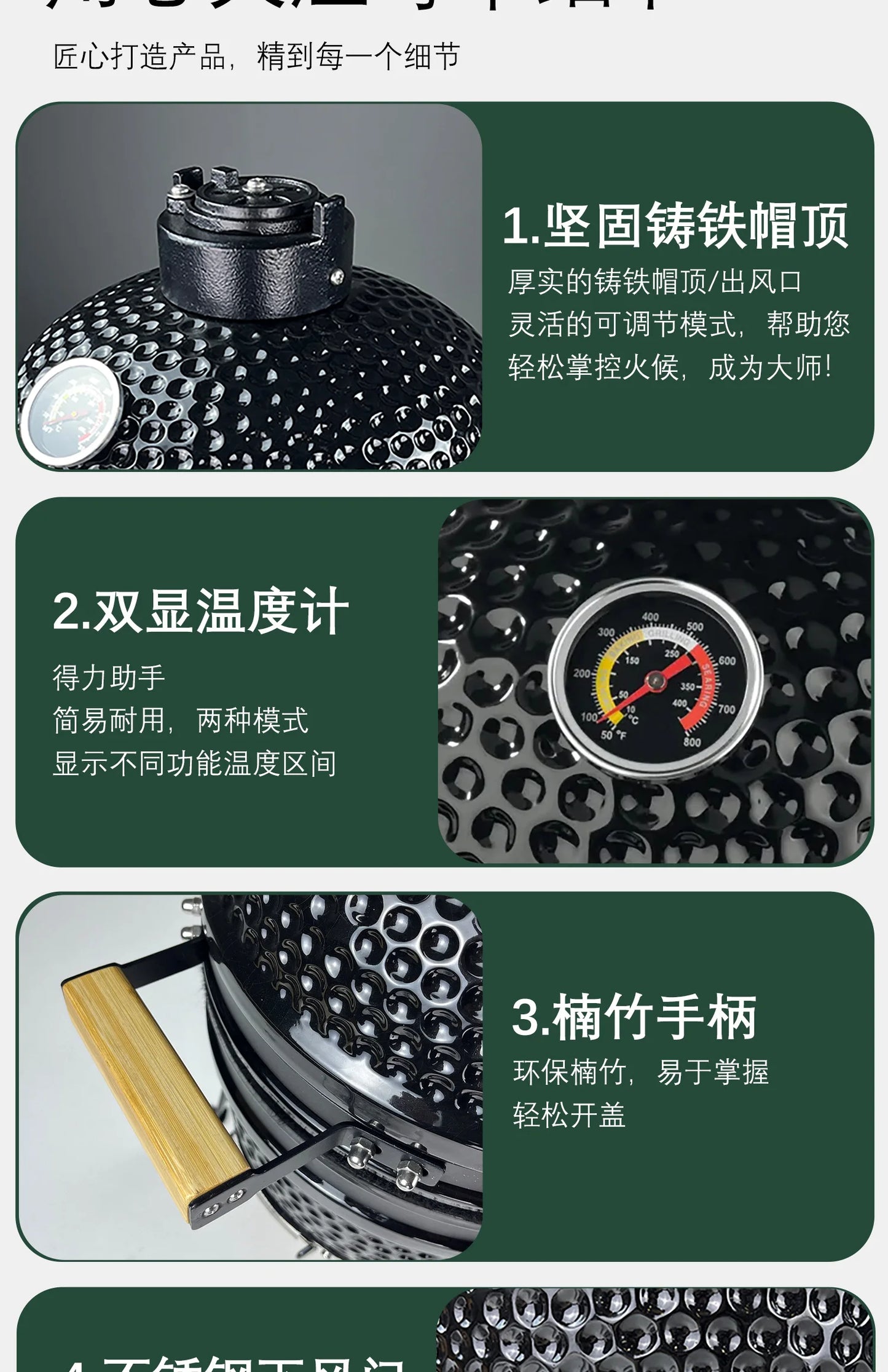 Outdoor grill bbq smoked ceramic stew grill pizza charcoal grill villa garden outdoor kitchen