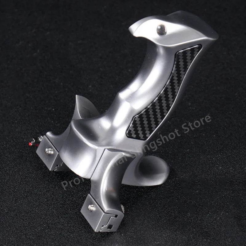 High Precision Rubber Band Shooting Alloy Slingshot and High-power Metal Catapult Sports Shooting Slingshot for Outdoor Hunting