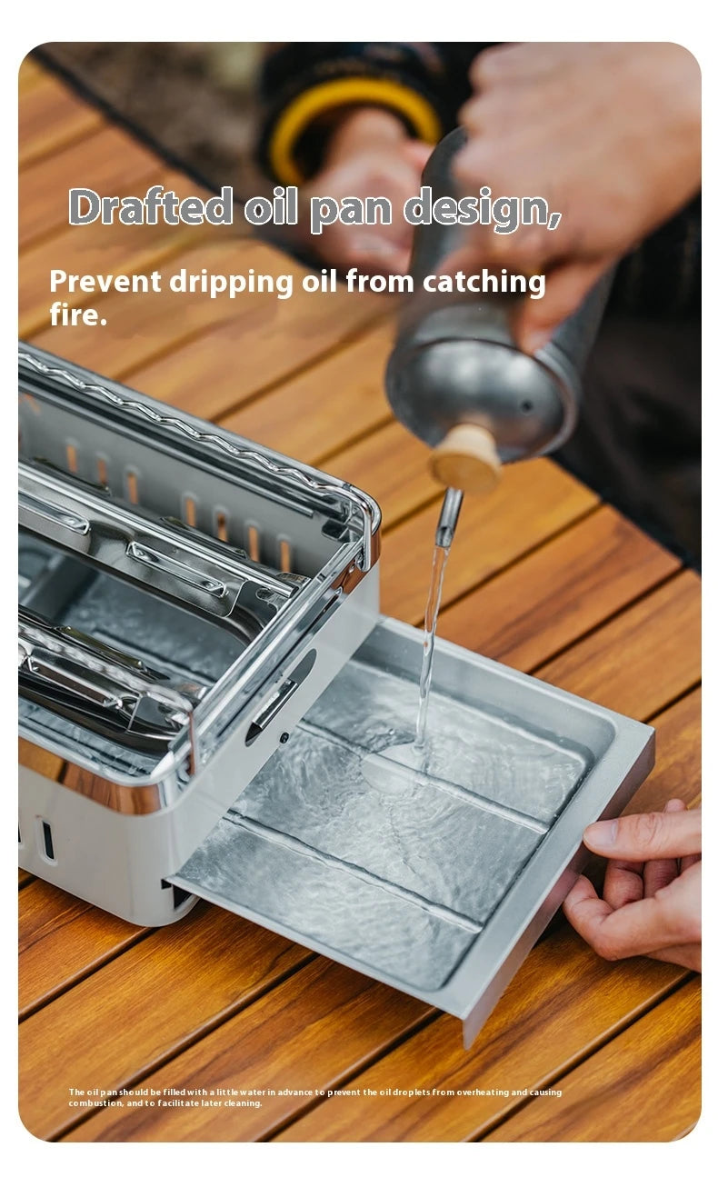 Naturehike Camping GAS Stove 2200W Multi-function Ultralight Portable Outdoor Picnic Stove With Grill Frying Pan Storage Bag