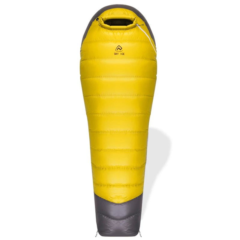SKY ICEJingchan Mummy Down Sleeping Bag for Adults Outdoor Camping Winter Thickened Goose Down Cold-Proof Warm