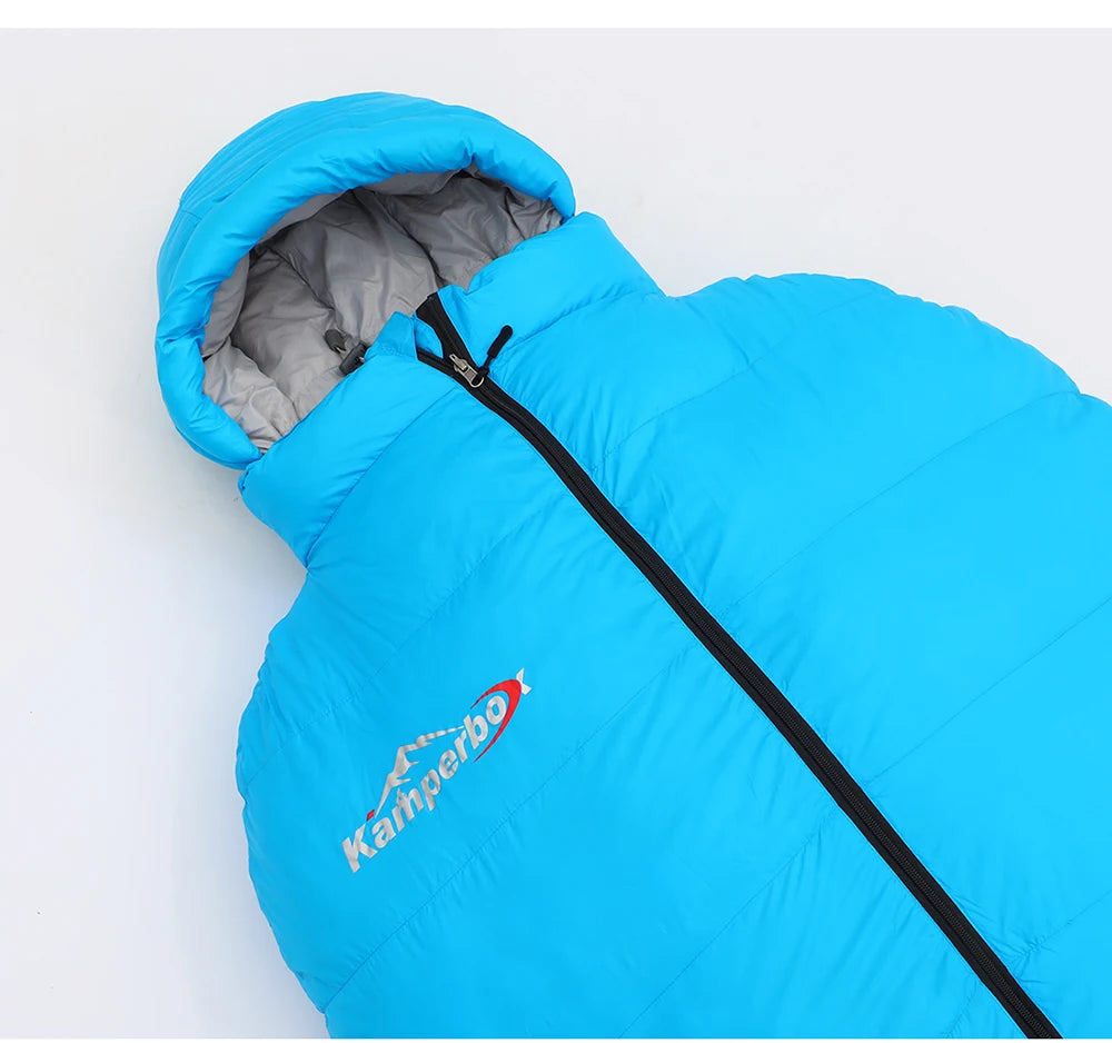 Premium Down and Synthetic Hybrid Sleeping Bag Camping  Lightweight Sleeping Bag High Neck Design Sleeping Bag 0°C to -5°C ，1.3