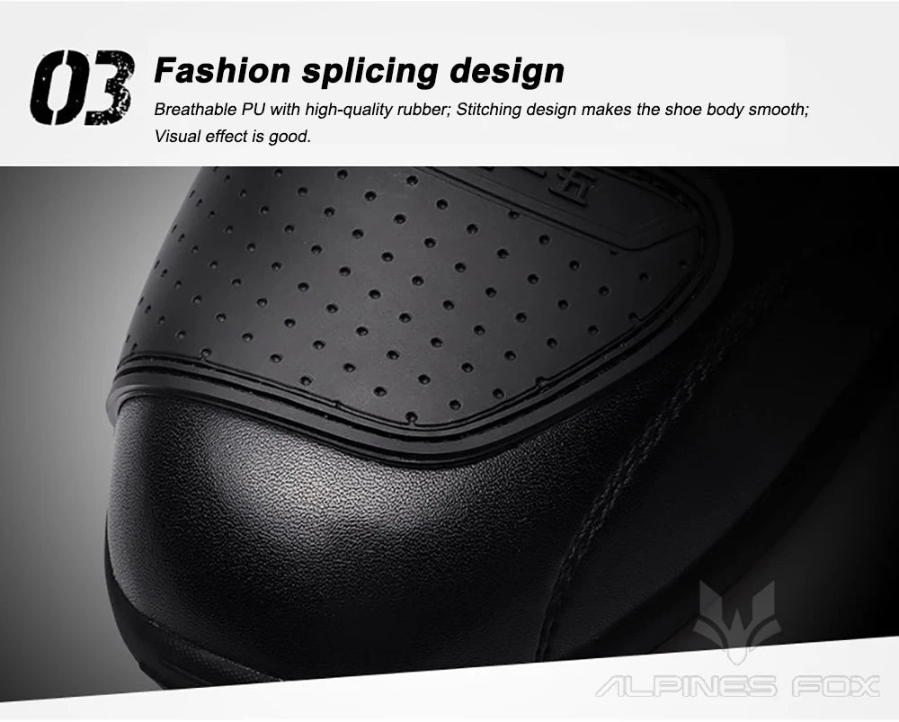 Retro Motorcycle Boots Leather Motorbike Anti-collision Foot Ankle Protective Shoes Moto Riding Short Boot Men