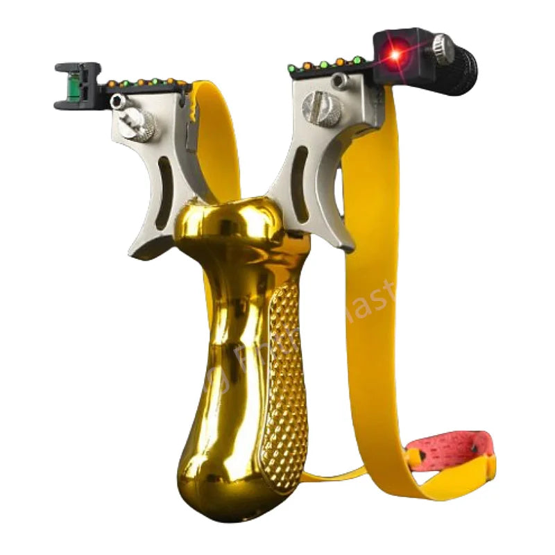 Outdoor shooting infrared laser hunting catapult rubber strap steel ball bullseye set game easy to carry