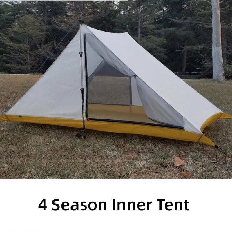 Hikeburger Yuanxing 2P Outdoor Camping Ultralight Tent Tarp Type A Pyramid Double Silicon 20D Nylon Cloth Waterproof Canopy Tent