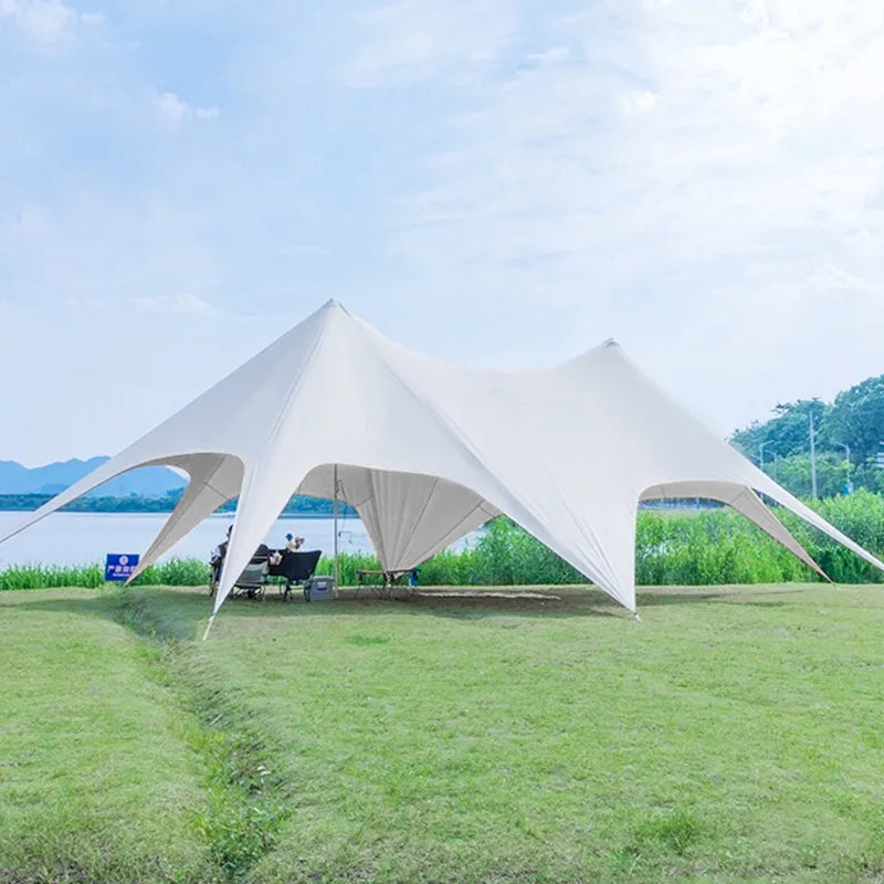 Hump Tent Octopus Shape Waterproof Sunscreen,Cloud Top Canopy Large Space Multiple Sizes Thick Oxford,for Camping Wedding Party