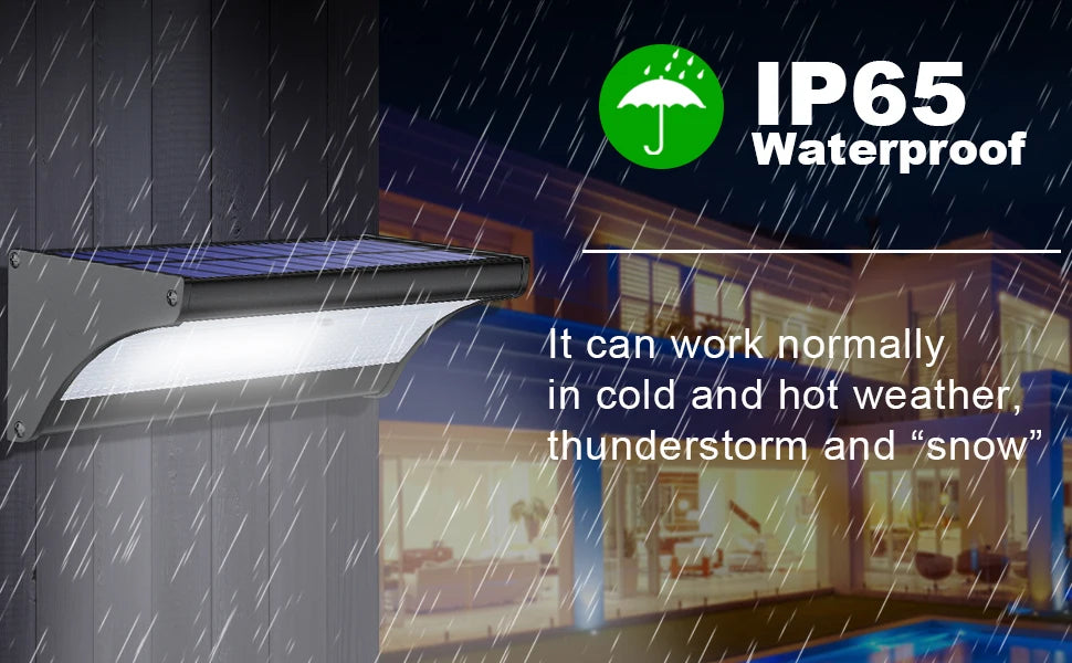 Waterproof Solar Outdoor Garden Lights Super Bright  Aluminium LED Motion Sensor Wall Light Solar Powered Security Lamp