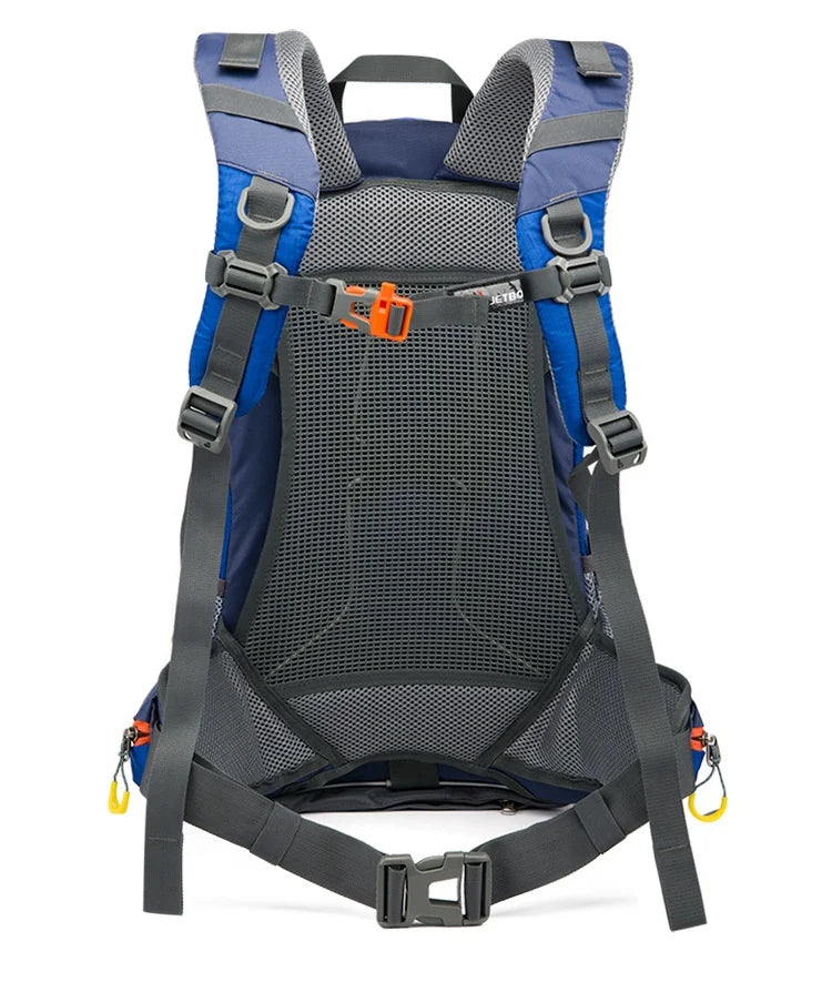 40L Splicing Style Backpack 450D Nylon Travel Bag Men Outdoor Backbag Multifunctional Hiking Mountaineering Backpack