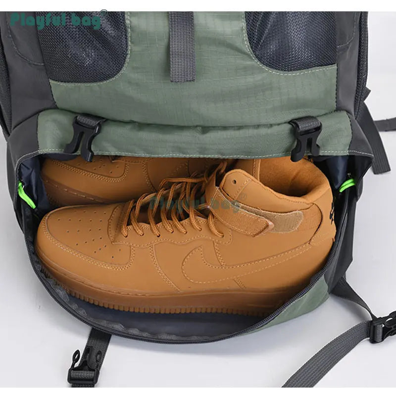 50L Outdoor Mountain Backpack Professional Waterproof Large  Capacity Light Hiking Travel Backpack Adult Bag AVA134