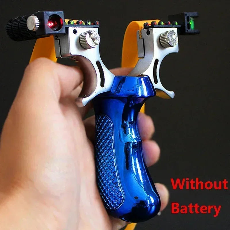 High-power Laser Aiming Slingsshot Outdoor Sports Hunting Shooting Catapult Competition Practice Slingshot Hunting Acessories