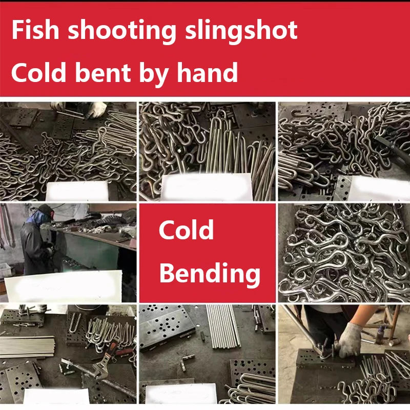 Traditional Manual Cold Bending Slingshot Reverse Bending Competition Is Powerful and Highly Accurate Round Rubber Band