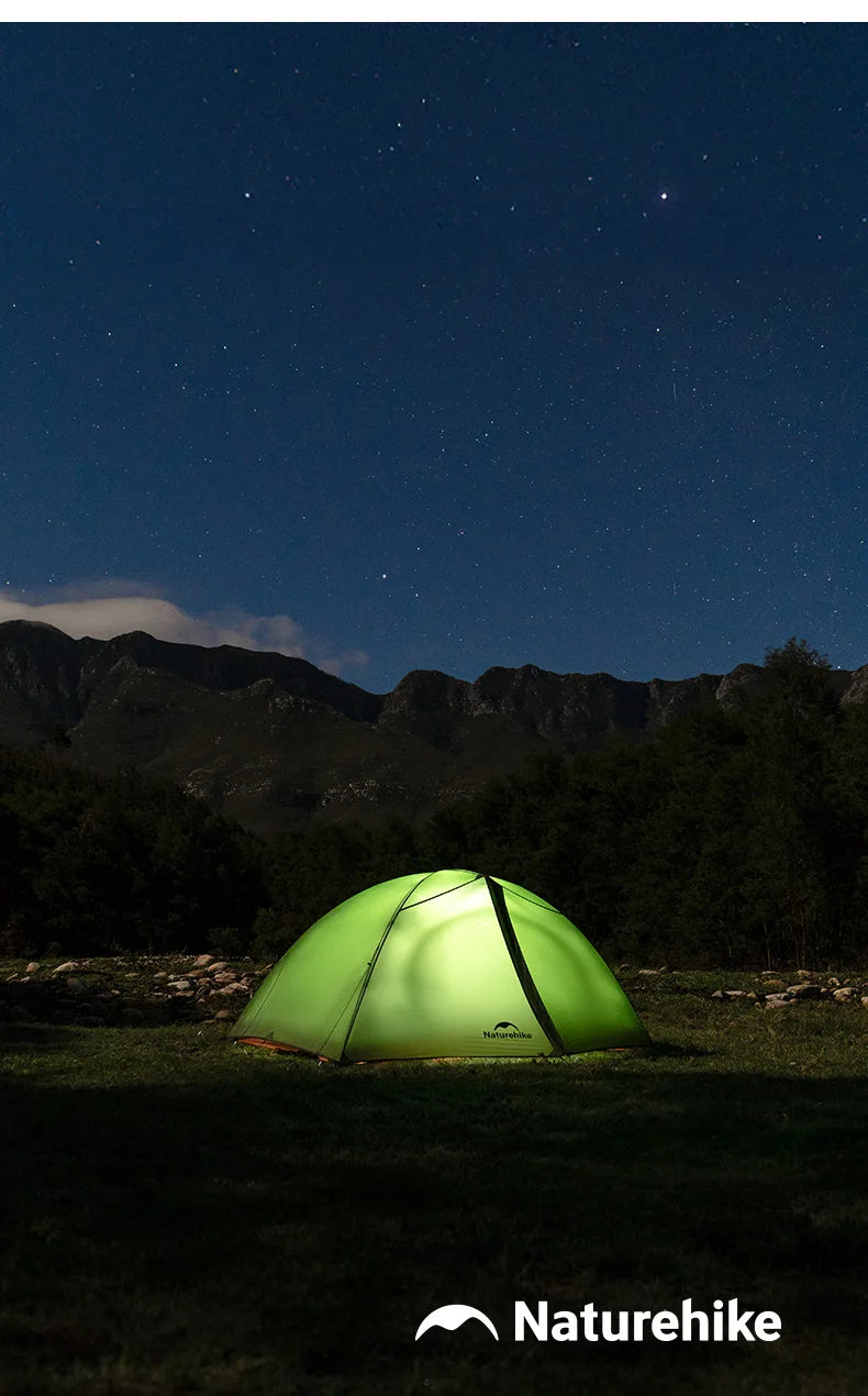 Naturehike Cloud River Pro Outdoor Camping Tent Ultralight 2 Person 20D Silicone Fabric Double-layer Waterproof Hiking Tents