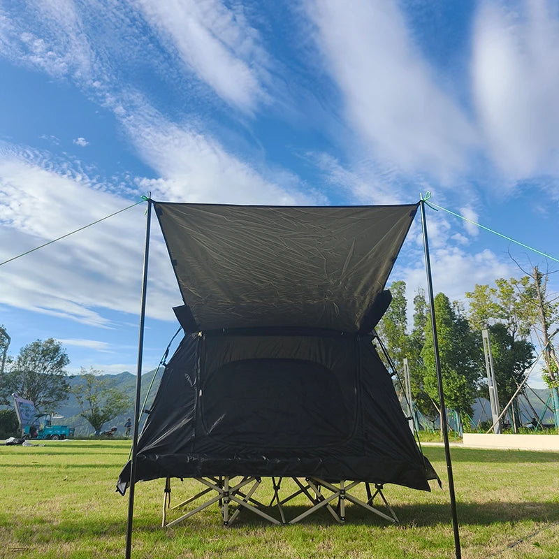 Waterproof Camping Cot Tent with External Cover, 1 Person, Off-ground Tent, COT BED Not Ingraded