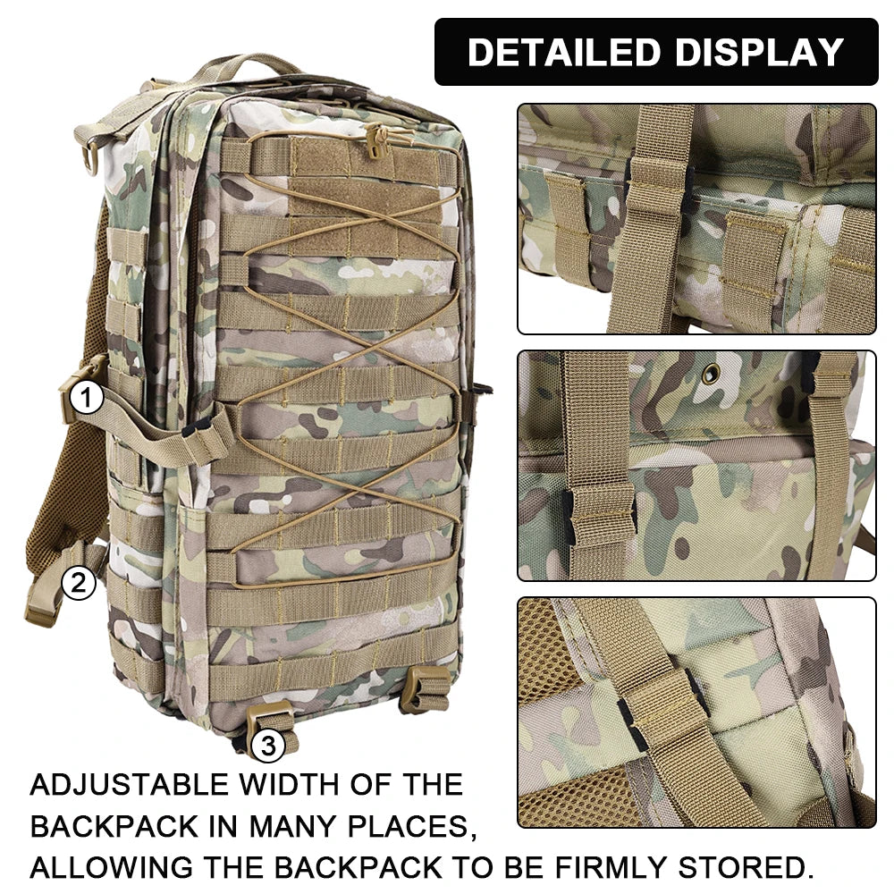 New Outdoor Sport Camping Backpack Field Survival Hiking Backpack Multifunctional Multi-camo Hunting BackPack
