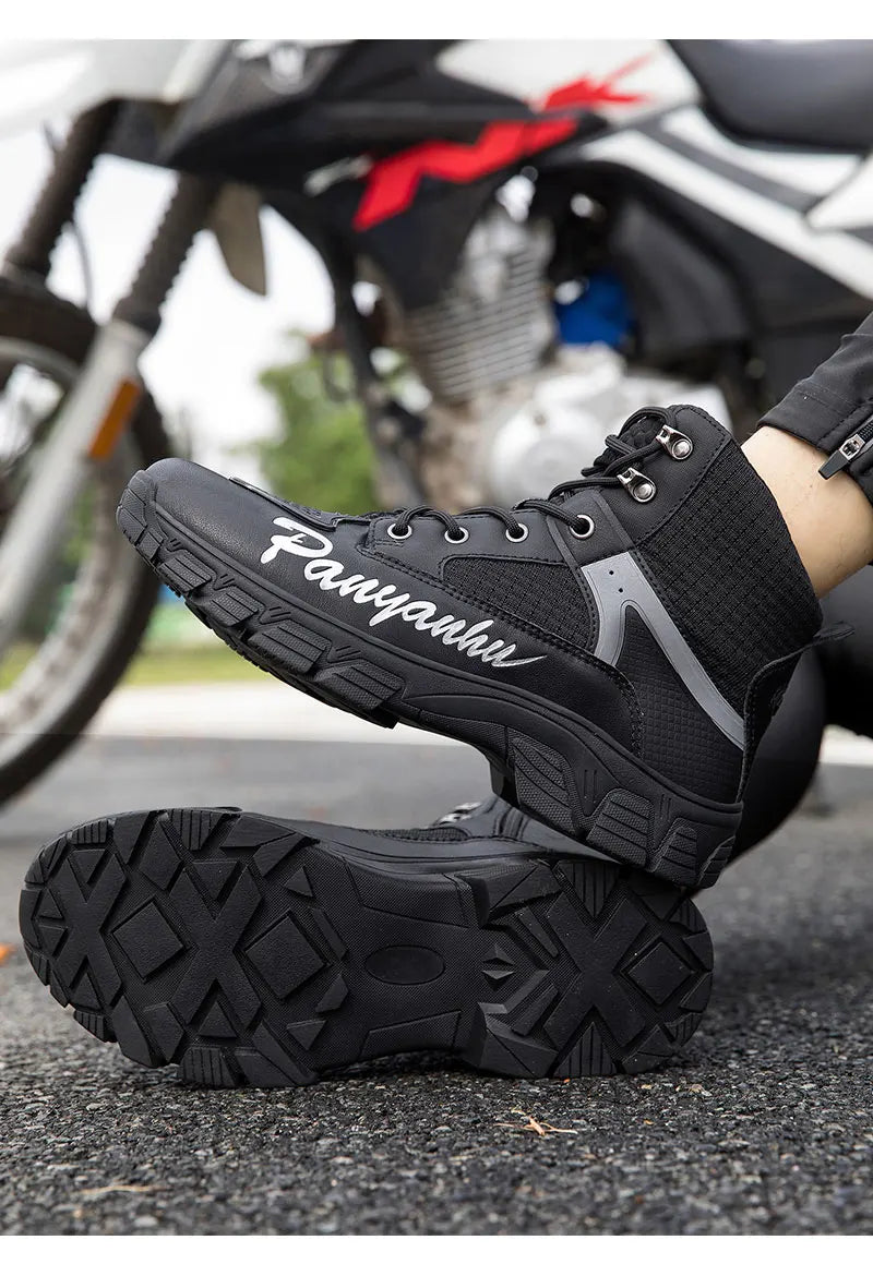 Motorcycle Boots for Man 2025 New Breathable Motocross Riding Boot Men's Motos Protective Shoes Motorbike Anticollision Shoes