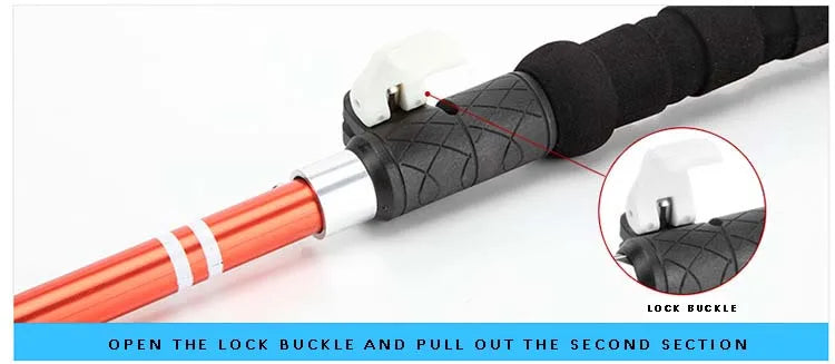 Trekking Poles for Hiking Walking Sticks for Seniors Collapsible and Lightweight, 2pc Set - Hiking Poles for Backpacking Camping