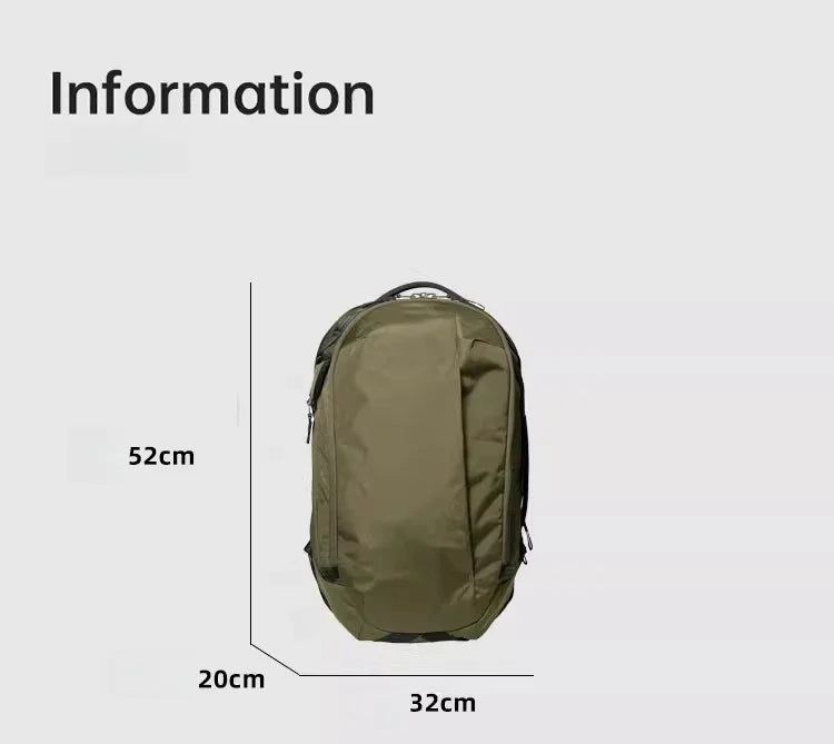 X-PAC Waterproof Backpack Men Large Capacity Laptop Hiking Commute Travel Durable Lightweight Mountaineering Daypack