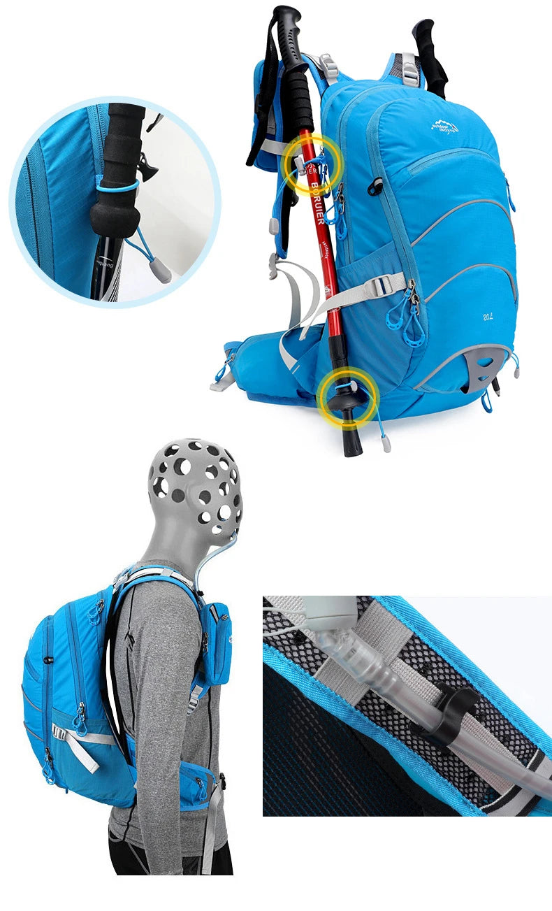 INOXTO Bicycle Bike Bags 20L Portable Waterproof Road Cycling Water Bag Outdoor Sport Climbing Pouch Hydration Backpack