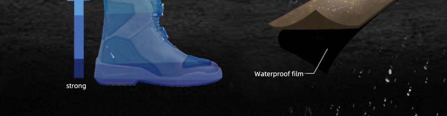 SCOYCO Motorcycle Protective Boots Men Waterproof Enduro Motorcyclist Shoes TPU Leather Anti-slip Motocross Rally High Top Boots