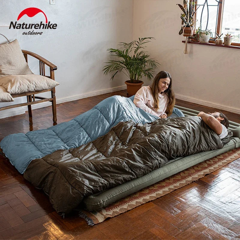 Naturehike Sleeping Bag Hollow Cotton Quilt Ultralight Winter Envelope Sleeping Bag for Adult Outdoor Camping Travel Lightweight