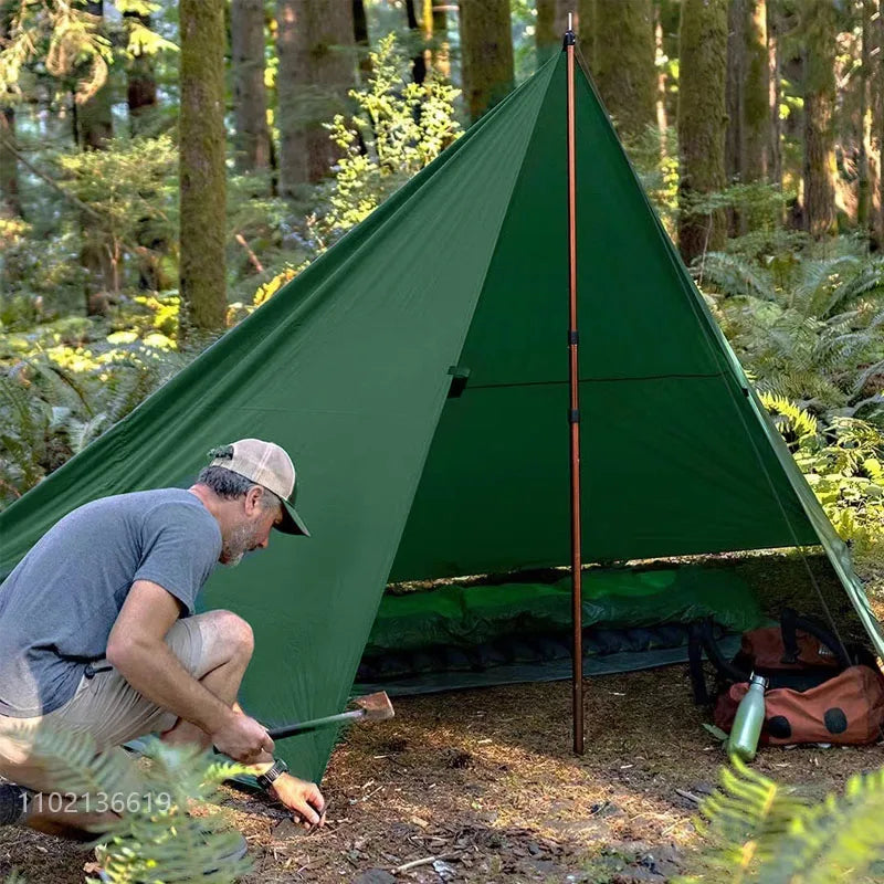 19 Hang Points Tent Tarp Survival Sun Shelter Shade Canopy Outdoor Backpacking Waterproof Camping Awning SunShade