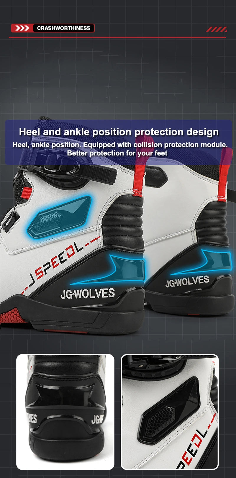 2024 New Motorcycle Boots Man Leather Motos Riders Protective Boots Waterproof Non-slip Motocross Mountain Racing Shoes