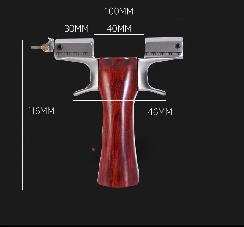 Powerful Dragon Tooth Slingshot Outdoor Competition Actual Combat Quick Pressure Concealed Buckle Catapult With Flat Leather