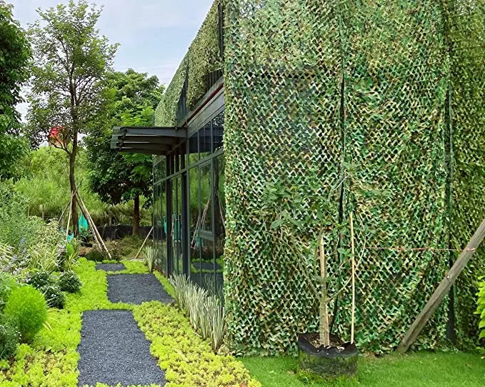 Shade Mesh Gazebo Hunting Mesh Garage Mesh Garden Decorative Mesh Green Jungle Desert White Ocean 4x5m