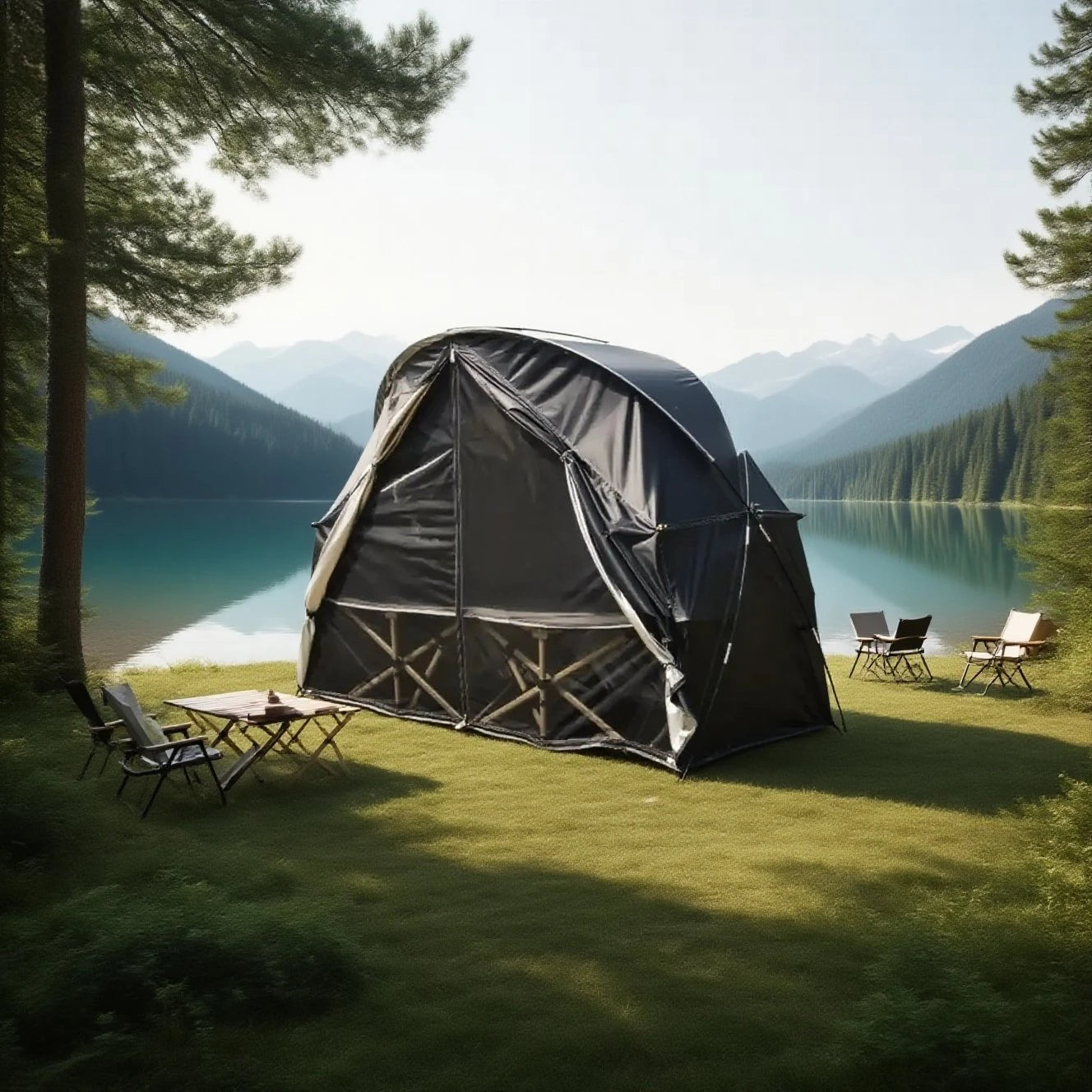 Breathable Mesh Tent for Backpacking - 1 Person All-Mesh Insect-Proof Camping Tent with Enhanced Airflow, Portable Sleep Shelter