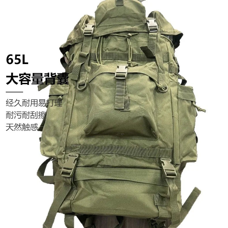 600D Polyester Hiking Bag Travel Backpack Men's And Women's Rucksack Large Capacity Trekking Luggage Package Emergency Knapsack