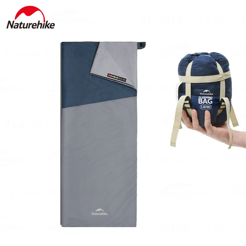 Naturehike 2025 New MINI Sleeping Bag 760g Ultralight Portable Splicing Summer Quilt Outdoor Camping Hiking Cotton Sleeping Bag