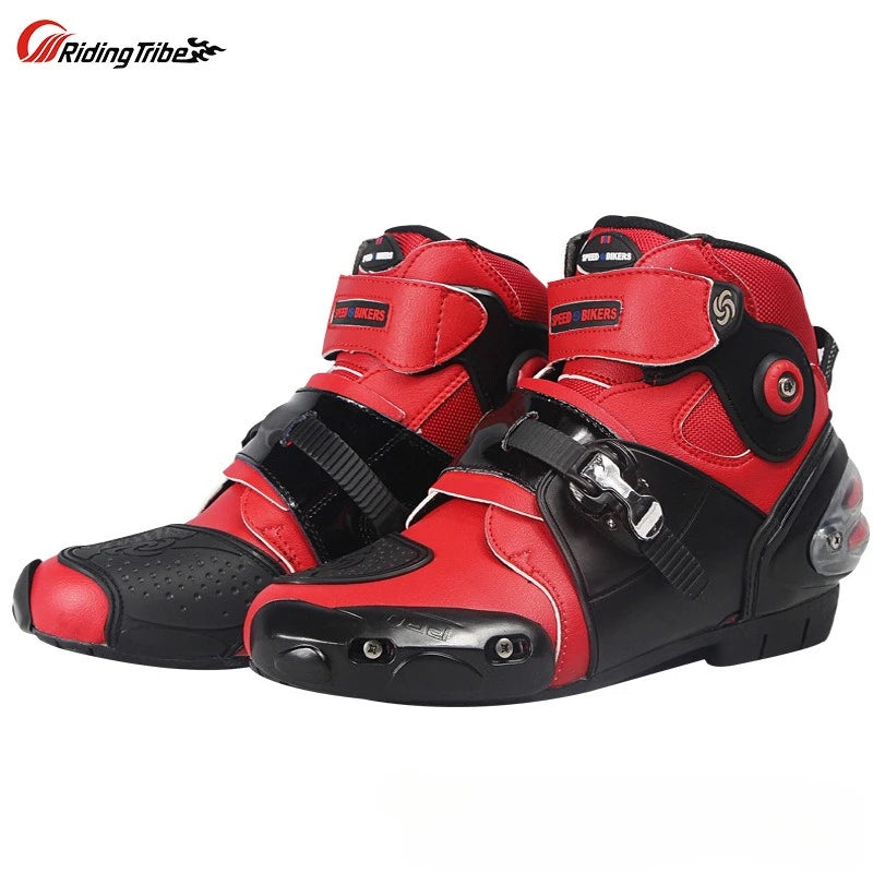 A9003 Men's Profession Motorcycle Boots Ankle Motocross Racing Boots Sports Protective Boots Off Road Motorcycle Riding Shoes