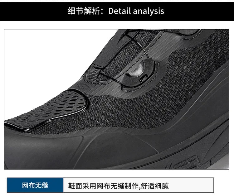 Large Size Motorcycle Boots Outdoor Riding Racing Shoes Anti-fall Wear-resistant Motorcycle Shoes Motorcycle Travel Equipment