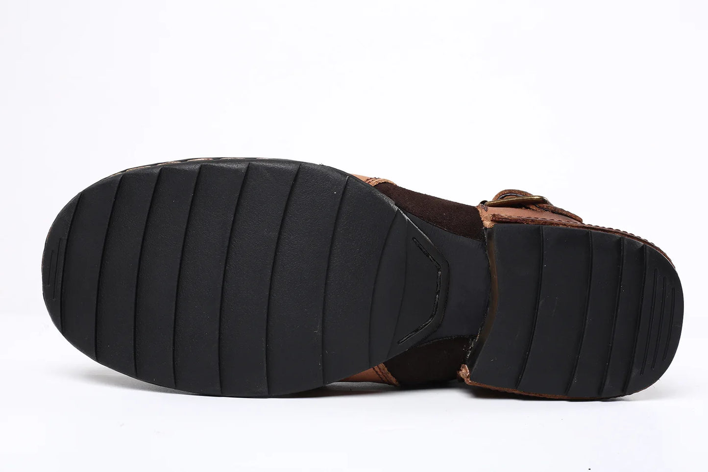 2025 New In Men Boots Luxury Handmade Men Ankle Boots Metal Buckle Zipper Motorcycle Boots Outdoor Plus Size 39-48 Punk Bottines