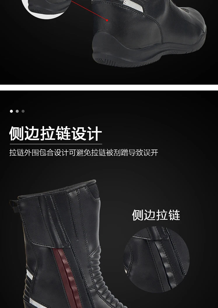 Motorcycle Boots Men Racing Shoes Motorcyclist Boots Off-road Anti-slip Four Seasons Cycling Protective Gear Motocross Boots