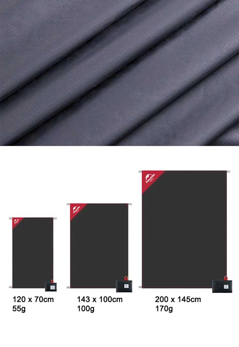Naturehike Multifunction Ground Sheet Tent Mat Waterproof Picnic Mats Portable Beach Camping Tarp Footprint Awning NH17D050-B