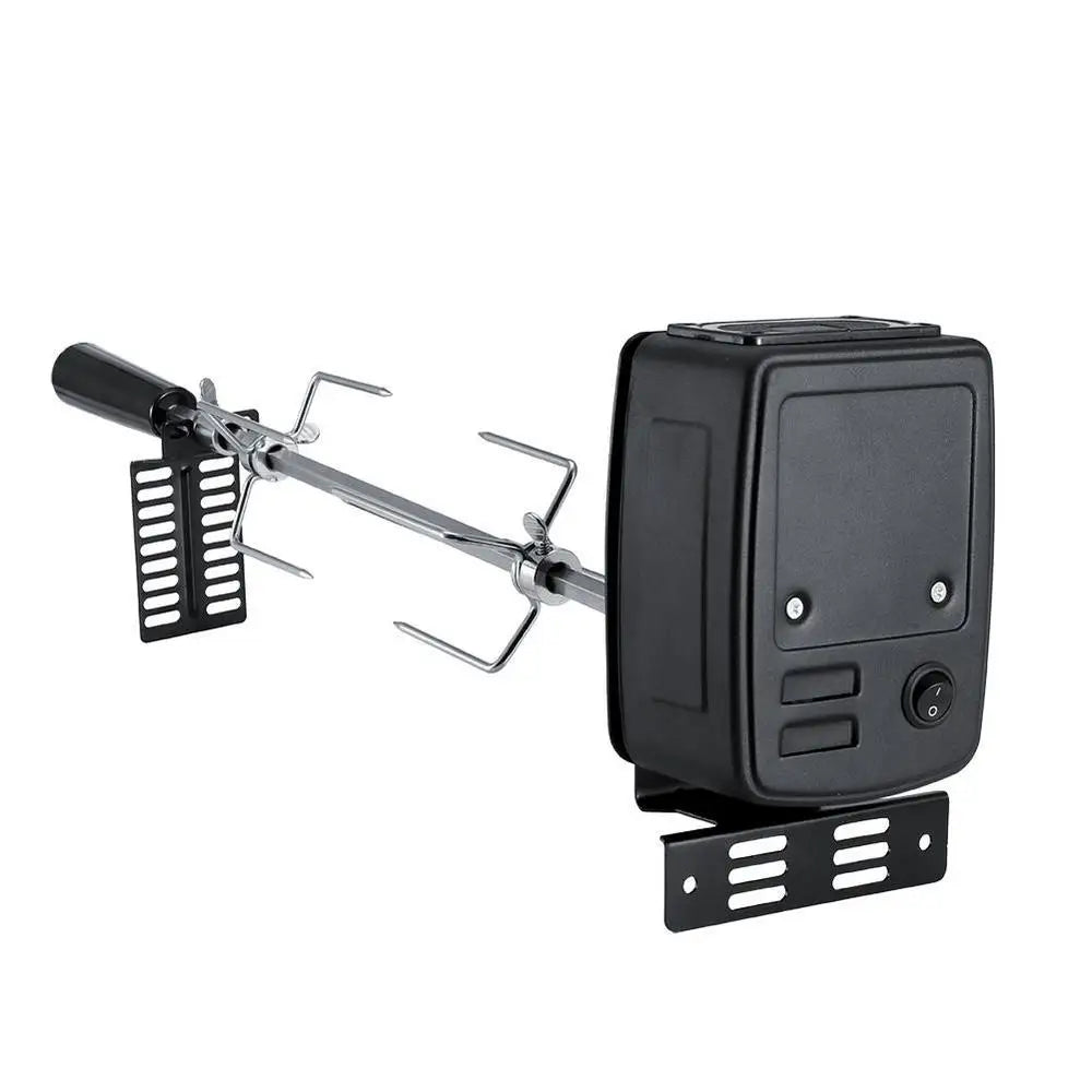 Stainless Steel Automatic BBQ Grill Rotisserie Kit with Motor for Grilling Hot Dog Chicken Steak