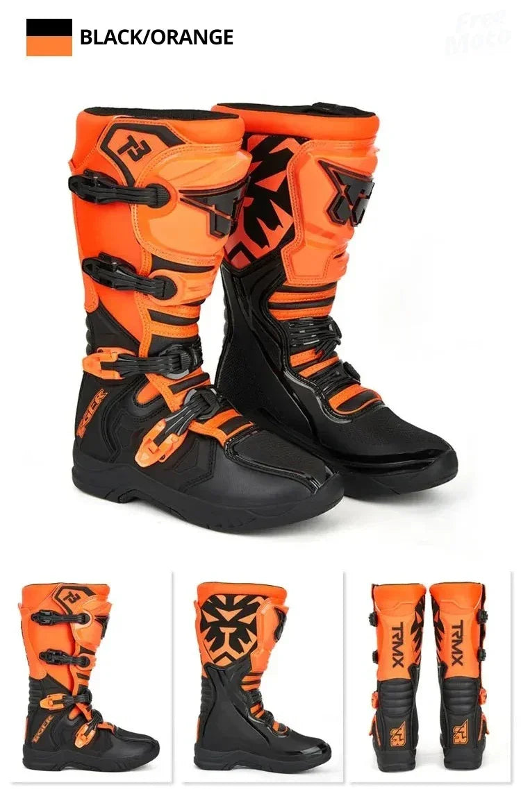 2025 NEW Racing Boots Safe Riding Motocross Boots Waterproof Anti Fall Wear-resistant Motorcycle Boots Equipment Rally Shoes