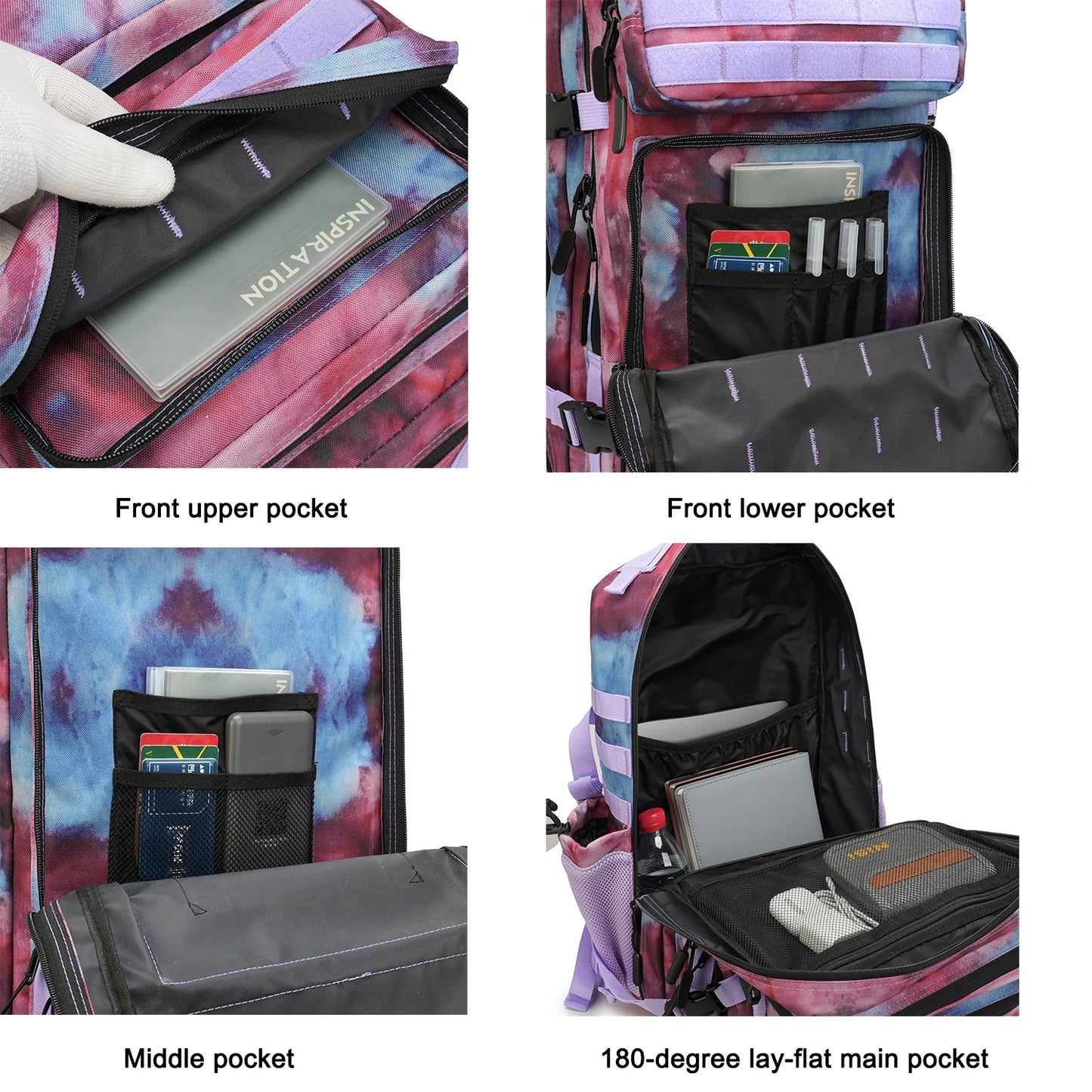 45L Tactical Backpack 3P Bag 3 Days Assault Outdoor Backpack Travel Waterproof Climbing Rucksack Camping Hiking Hunting Mochila