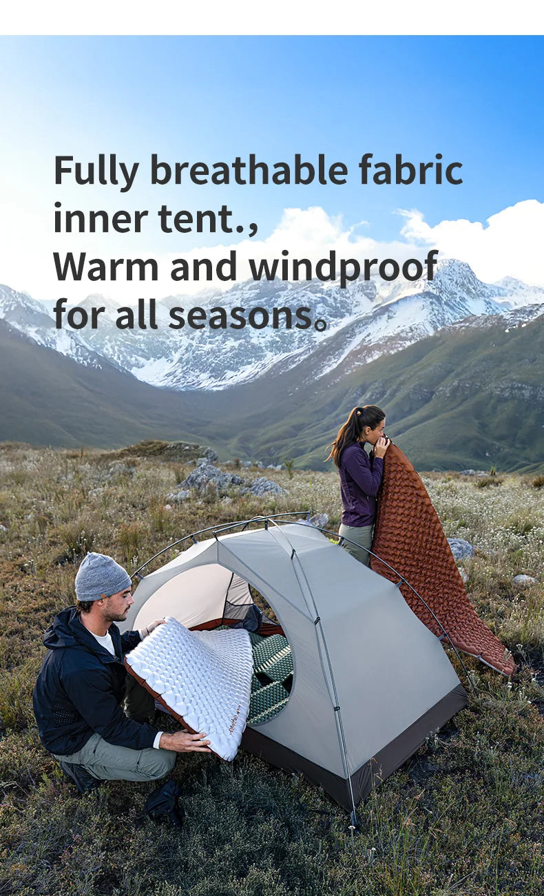 Naturehike Cloud River Pro Outdoor Camping Tent Ultralight 2 Person 20D Silicone Fabric Double-layer Waterproof Hiking Tents
