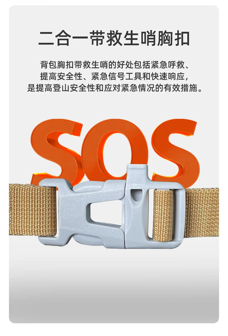 Ultralight 30L Suspension Hiking Backpack Breathable Mesh Frame Trekking Daypack for Men & Women Hiking Pack for Outdoor Sports