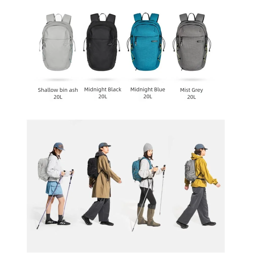 Naturehike Ultra-light Outdoor Hiking Backpack, 20 Liters Waterproof and Breathable, Suitable for Outdoor Camping Trips.