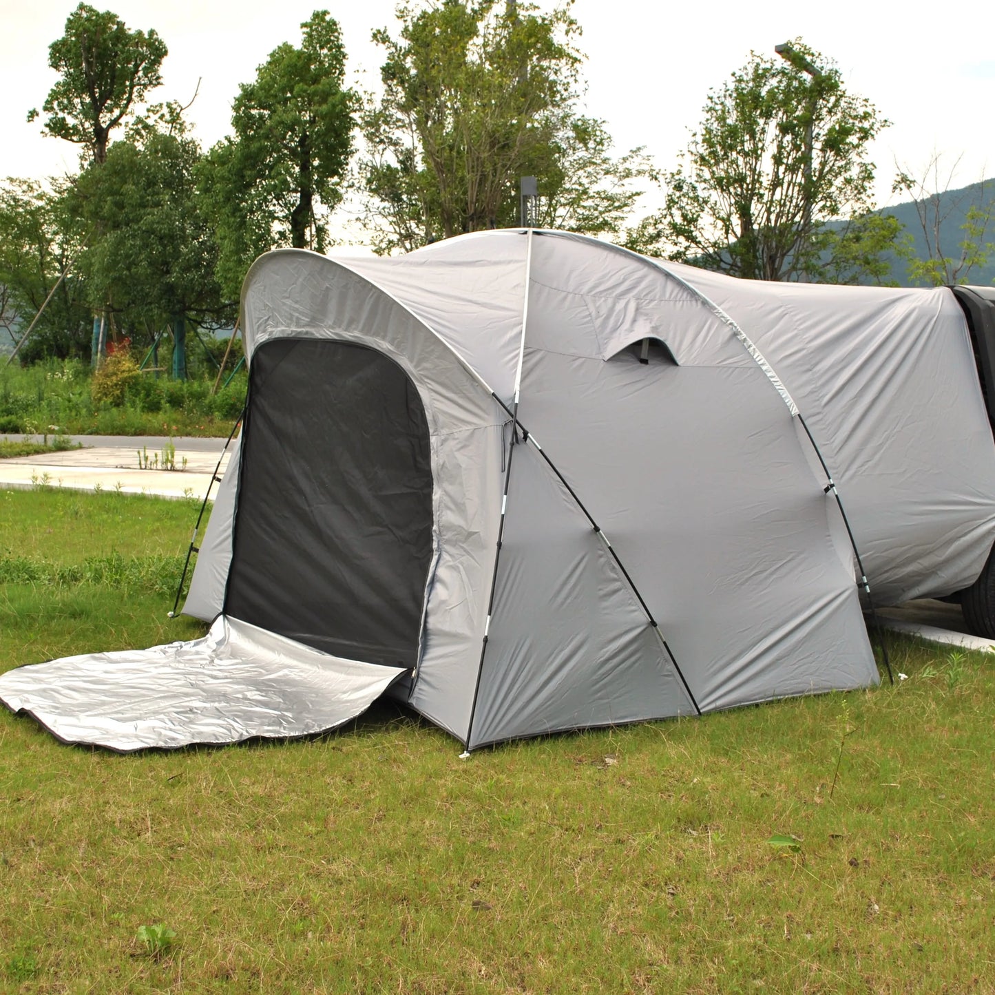 6 Person SUV Tent for Camping Double Layer PU3000mm Waterproof UPF 50+ UV Protection Electric Vehicle Car Tent Multi-use