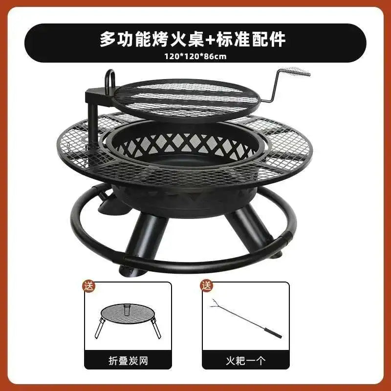 CX010AJ Modern High Quality Barbecue grill, household wood heater, patio, villa campfire, fireplace table, charcoal brazier