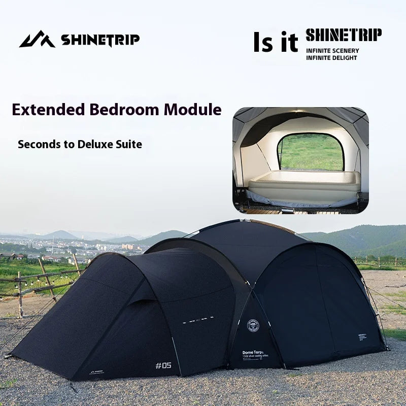 Mountain Fun Tent Outdoor Dome Canopy Oversized Awning Sun Protection Camping Equipment Camping Windproof Can Expand The Dome