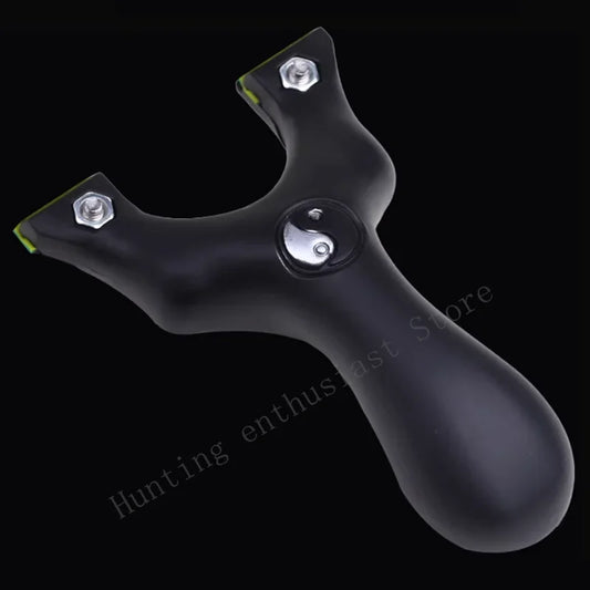 Outdoor Hunting Shooting Catapult Entertainment Accessories Toys Hunting Resin Slingshot Catapult with Flat Rubber Band for Hunt