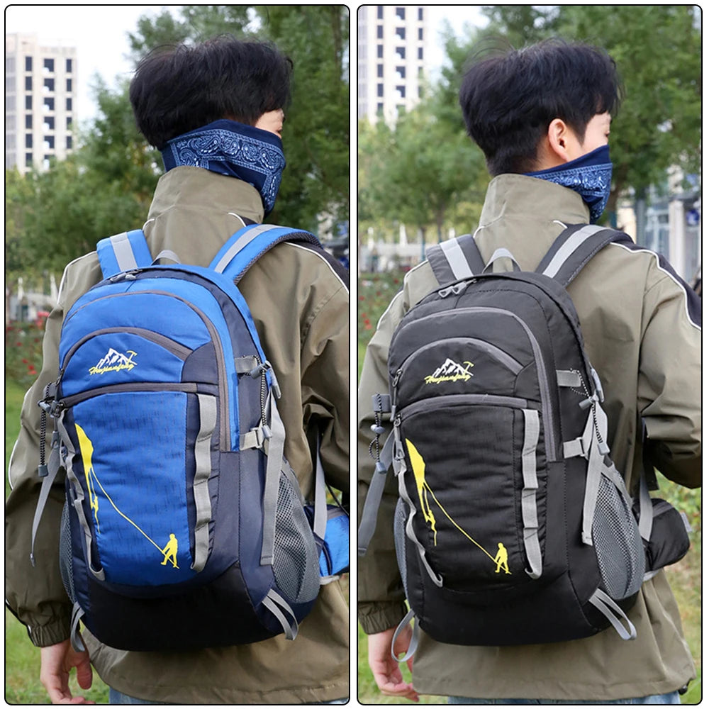 1PCS 40L Hiking Backpack, Water Resistant Lightweight Outdoor Sport Daypack Travel Bag for Camping Climbing Skiing Cycling