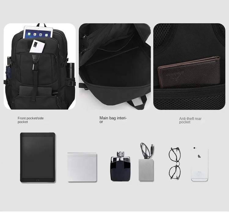 Oulylan Durable Portable Travel Shoulders Pack Versatile Outdoor Practical Climbing Bags Men Lightweight Large Capacity Backpack