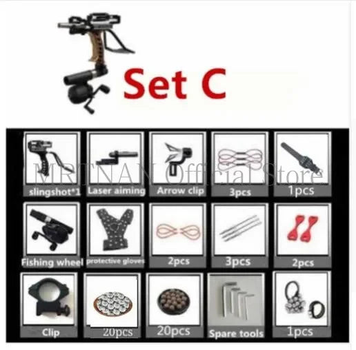 Green/Red Laser Slingshot Black Red Hunting Bow Slingshot Fishing Outdoor Powerful Slingshot Catapult Slingshot Shooting Caza