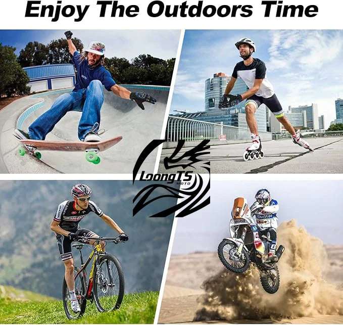 Anti-Slip Road Racing Motorcycle Boots with High Traction Rubber Outsoles Long Moto Shoes for Men Women Safety Riding Gear B1006