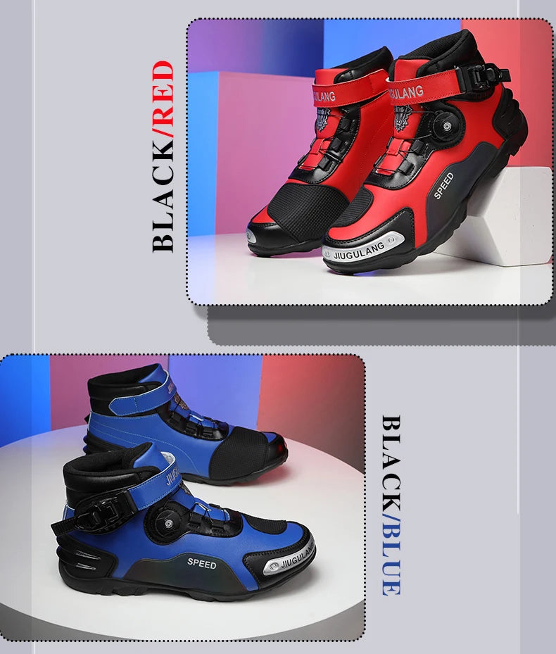 New Motorcycle riding shoes Motorcycle cross-country short boots Racing shoes Motorcycle cross-country shoes